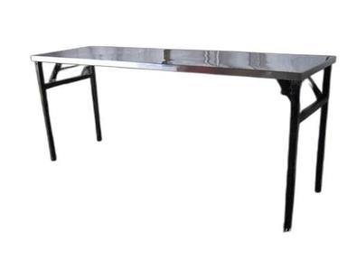 Machine Made 72X20X30 Inches Rectangular Corrosion Resistant Stainless Steel Dining Table 