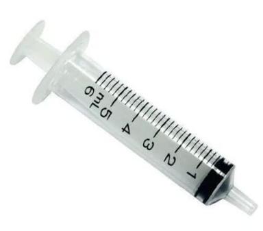 6 Ml Stainless Steel Needle Disposable Syringe  Grade: Medical