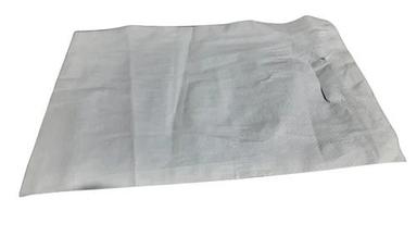 White 12X16 Inch Rectangular D Cut Handle Plain Hdpe Carry Bag