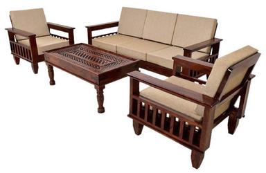 Solid Wooden Sofa Set