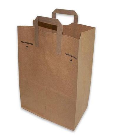 Brown 10 Kilograms Capacity Eco Friendly Recycled Paper Grocery Bag