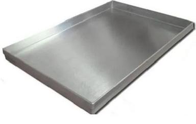 Silver Rectangular Polished Stainless Steel Tray