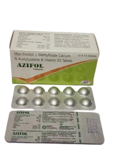 Myo-Inositol L-Methylfolate Calcium Tablets 10X10 Tablets Blister Pack General Medicines