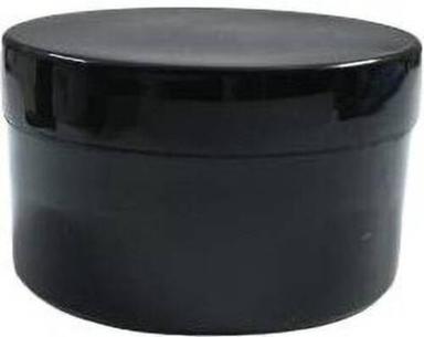 Black 200Ml Capacity 4 Inches Round Glossy Plastic Cosmetic Container