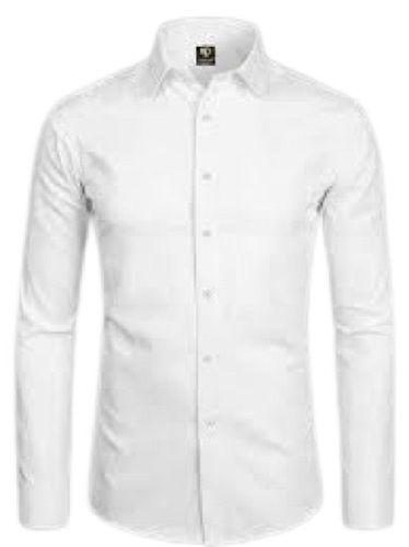 Mens Full Sleeve Straight Collar Plain Casual Wear Cotton Shirts Chest Size: 44 Inch