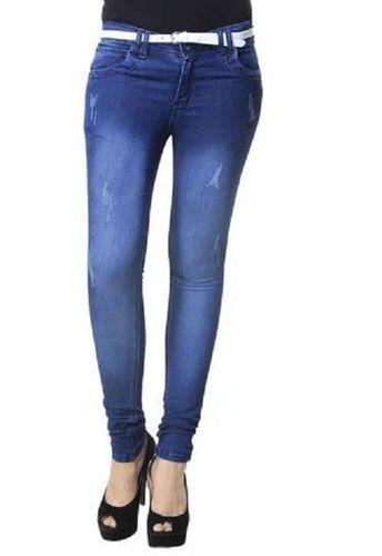 Plain Casual Wear Straight Regular Fit Women Denim Jeans Age Group: >16 Years