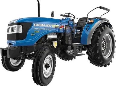 Blue 60 Horsepower 12 Forward + 12 Reverse Gear Drive Four Cylinder Tractor