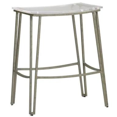 Corrosion Resistance Polish Finished Mild Steel And Glass Bar Stool  Carpenter Assembly