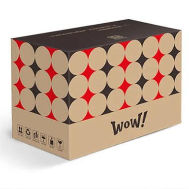  पैकेजिंग उपयोग के लिए ब्राउन 15 किलो भार क्षमता आयताकार मुद्रित नालीदार बॉक्स 