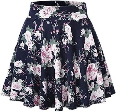 Ladies Party Wear Chiffon Black With Pink Printed Short Skirts Length: 165  Centimeter (Cm)