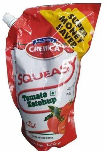 950 Grams Tangy Taste Paste Form Tomato Ketchup With 9 Months Shelf Life Additives: No