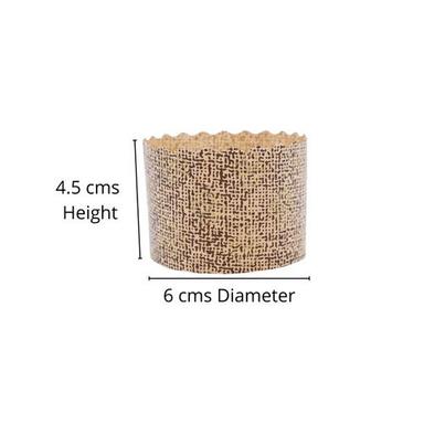 Ecopack Light Brown Paper Muffin Cup - 60 x 45 mm