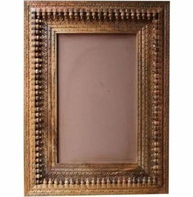 Brown Rectangular Wall Mounted Polished Finish Decorative Wooden Photo Frame