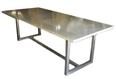 Machine Made Stainless Steel Mess Dining Table