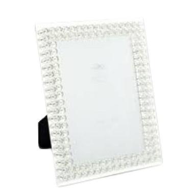 Silver White Hanging Type Glass Photo Frame 
