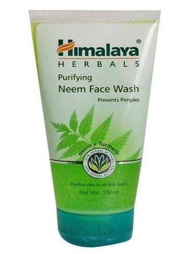 150Ml Smooth Texture Gel Form Prevents Pimples Purifying Neem Face Wash Color Code: Green