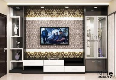 Wood Wall Mounted Termite Resistant Wooden Designer Lcd Tv Cabinet