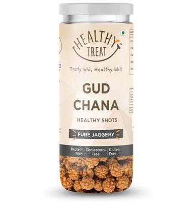 Crunchy And Tasty 100G High Protein Roasted Chickpeas With Natural Jaggery Snack