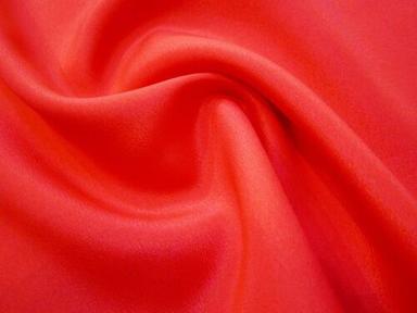 Red Soft Plain Bright 45 Inch Poly Silk Fabric Density: 1.64 Gram Per Cubic Meter (G/M3)
