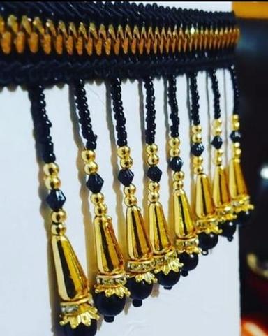 Attractive Designs, Impeccable Finish Golden Black Mix Bead Laces