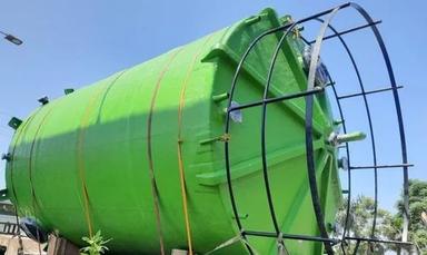 Green Horizontal And Vertical Frp Ro Water Storage Tank