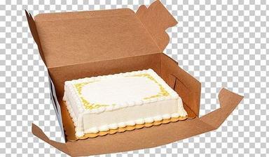 Rectangular Plain Brown Kraft Paper Birthday Cake Box For Cake Packaging
