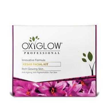 OxyGlow Herbals Kesar Fairness Glow Facial KiDeep Cleansing|Eliminate Dirt|Oily & Dry Skin|Radiant Look|Kesar Extract|260Gram