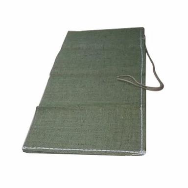 Smooth Texture Rectangle Green Jute Sand Bag