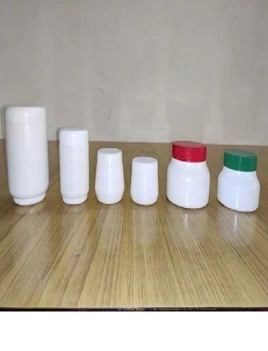 Plain White Color Plastic Cream Jar
