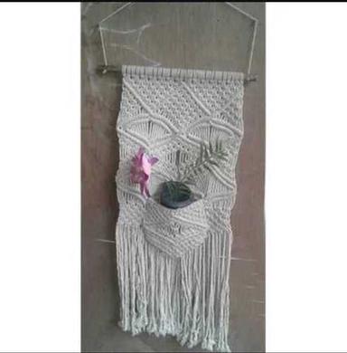 10 X 18 Inch Off White Macrame Wall Hanging For Decoration
