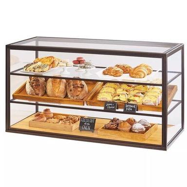 Stainless Steel And Glass 3 Layer Bakery Display Case