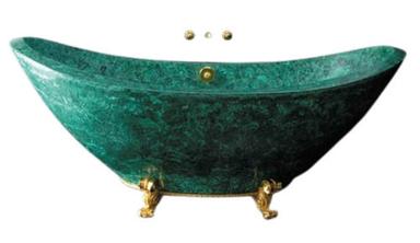 Green Semi Precious Stone Bathtubs For Home And Hotel Use