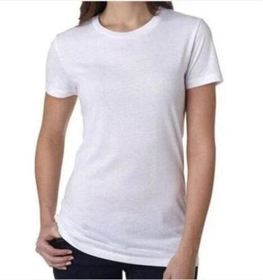 Shot Sleeves Ladies Plain T Shirts