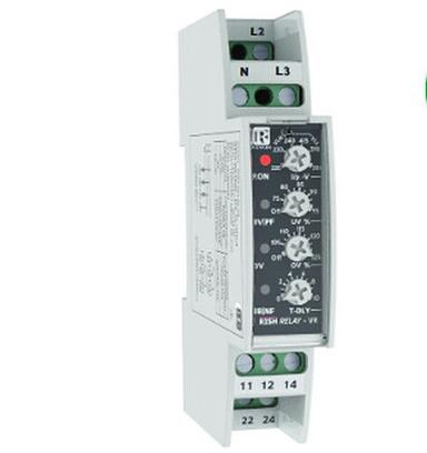 White Panel Mounted Heat Resistant High Efficiency Electrical Voltage Protection Rish Relay
