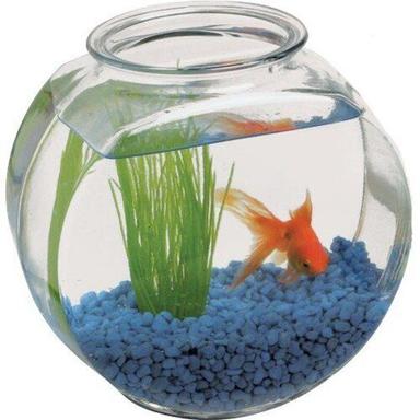 Round Shape Glass Fish Aquarium For Home Use