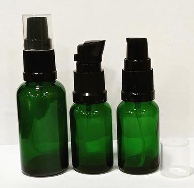 Portable And Durable Green Glass Bottle With Screw Caps