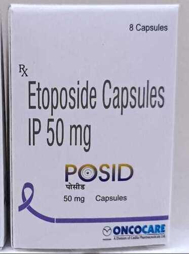 Etoposide Capsules IP 50mg, Pack of 8 Capsules