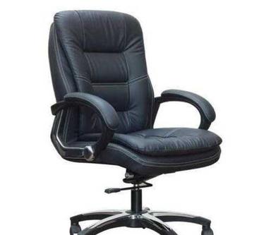 High Back Black Hydraulic Leather Office Chair