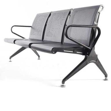 Medium Back 3 Seater Stainless Steel Waiting Chairs