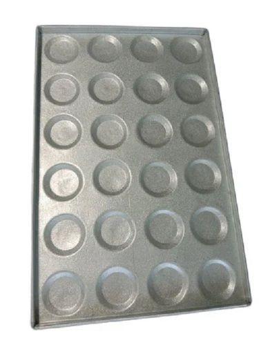 Silver Color Bakery Usage Aluminized Steel Rectangular Burger Tray Application: Industrial