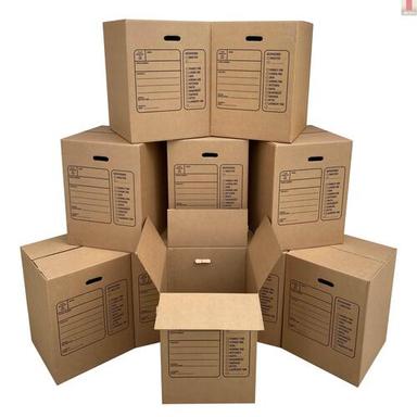 White Square Shape Lightweight And Portable Corrugated Board Packaging Boxes