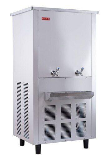 Silver Floor Standing Heavy-Duty Energy Efficient Electrical Ro Drinking Water Cooler