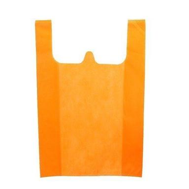 Plain Orange Color W Cut Non Woven Bag