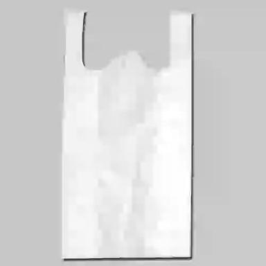 Plain White W Cut Non Woven Bags For Grocery Use