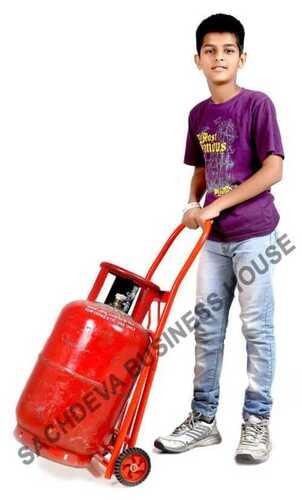 Stainless Steel Lpg Domestic Cylinder Trolley For Household Handle Material: Plastic