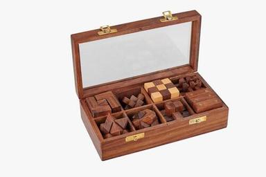 Plain Brown Polished Wooden Games