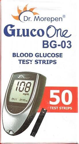 Dr. Morepen Gluco One Bg-03 25 Blood Glucose Test Strips For Hospital