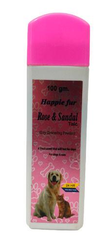 White Happie Fur Rose And Sandal Talc