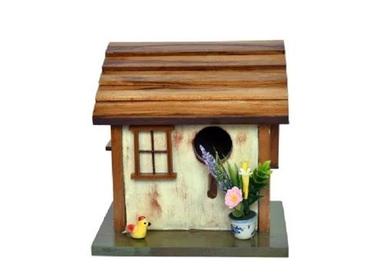 Organic Nest Hand Crafted Solid Wood Bird House For Outside Garden Decor