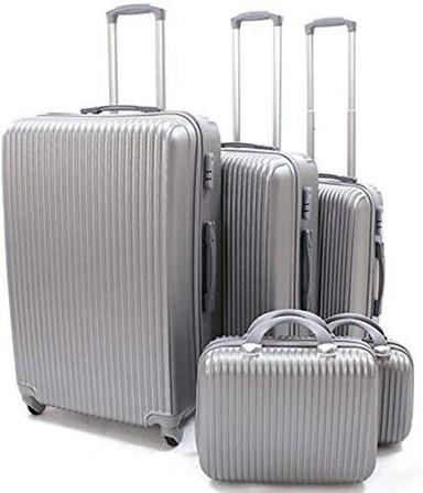 Light Grey Color Abs And Pc Material Travel Luggage Bags Application: Industrial